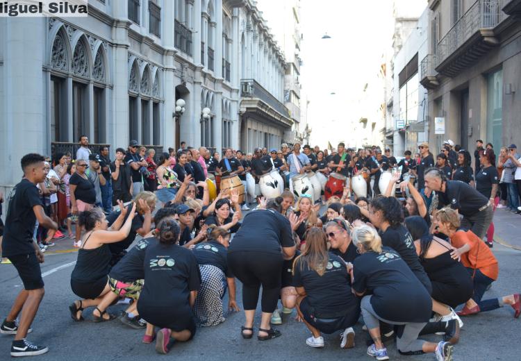 Ensayo de Mundo Afro para las Llamadas 2024. Foto Miguel Silva.